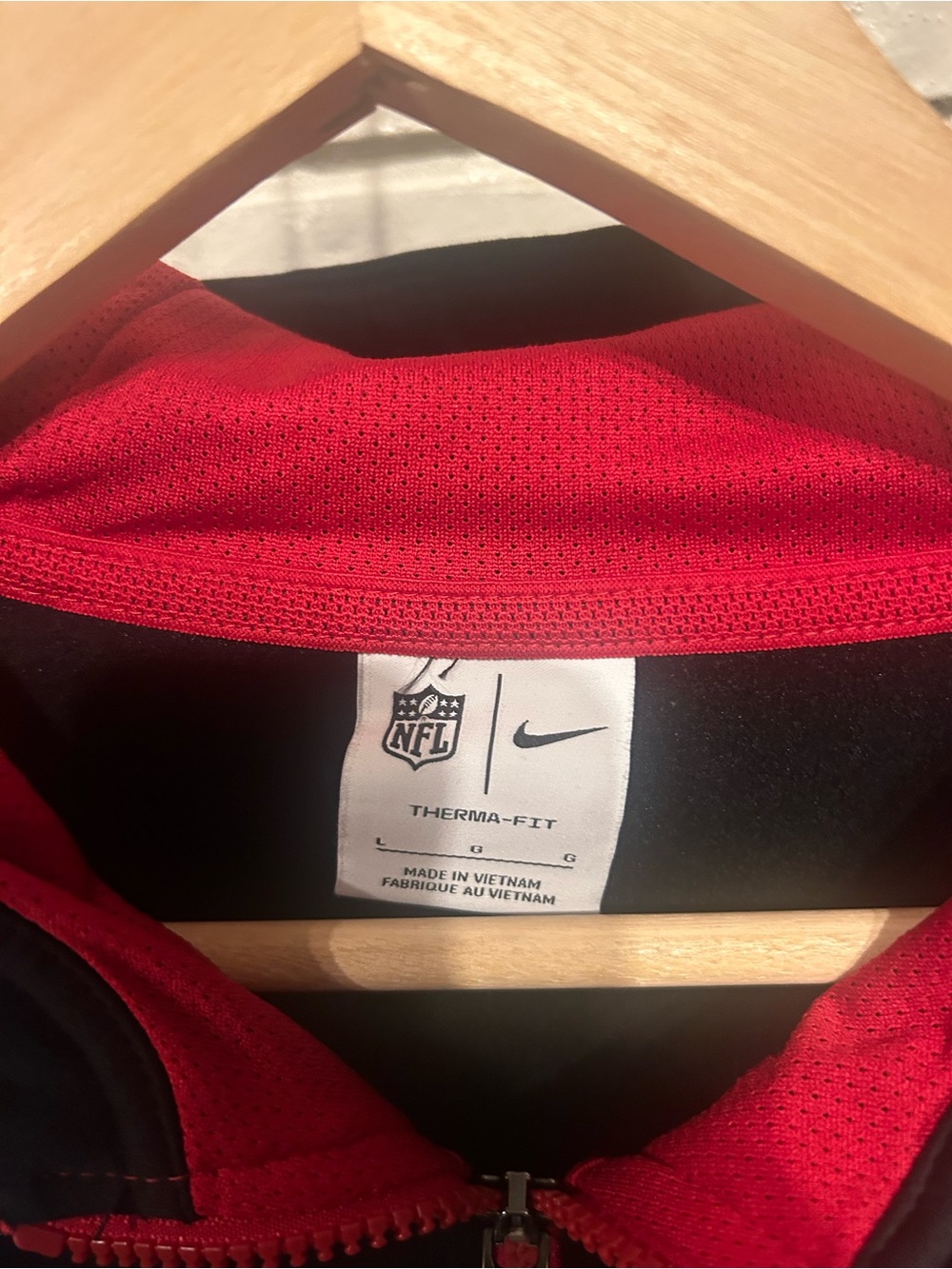 San Francisco 49ers Nike Authentic Sideline On Field Full-Zip Hoodie Mens Size L - Picture 3 of 3